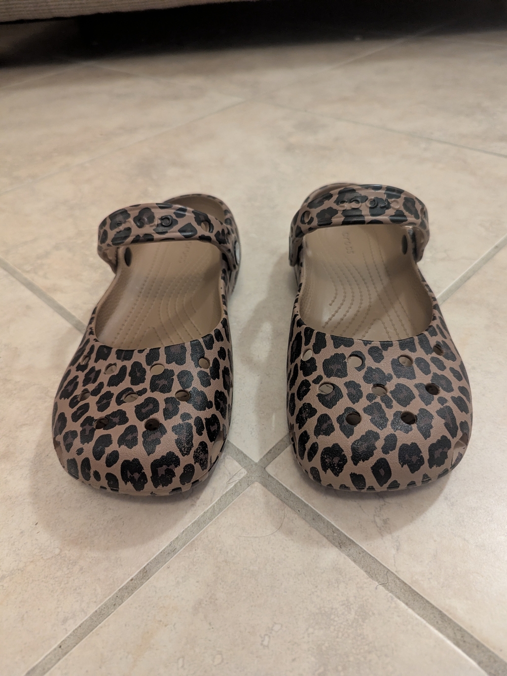 Crocs Women's Leopard Mary Janes